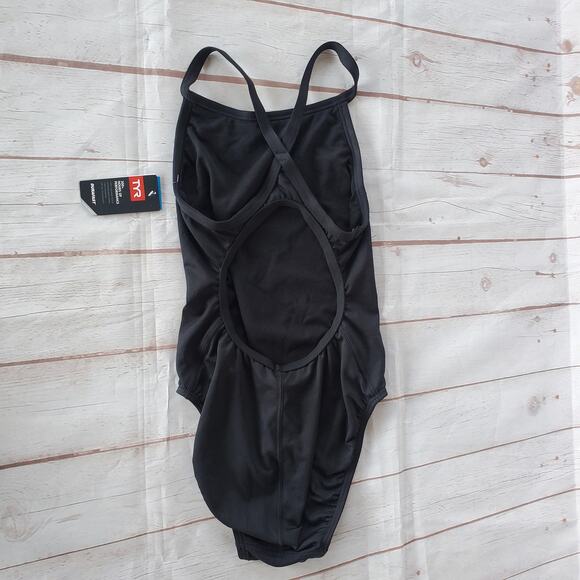NWT TYR Durafast Elite Solid Diamondback Size 30 (XS) Black - Picture 4 of 7